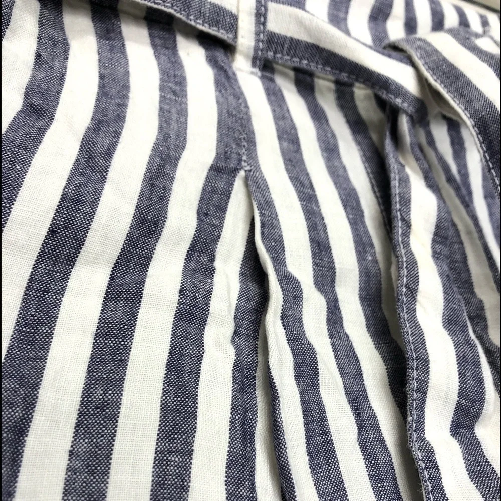 Cynthia Rowley Striped Linen Shorts